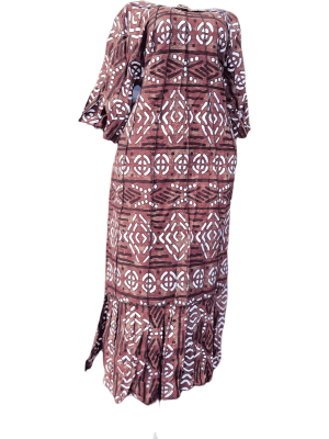Earthy Print Long Dress