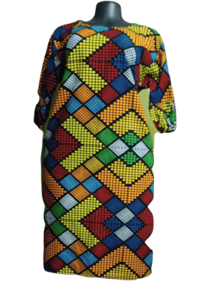 Rainbow Geometric Maxi Dress