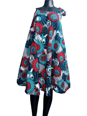 Bold Floral Sleeveless Dress