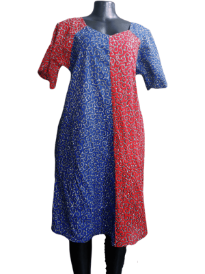 Dual-Tone Swirl Pattern Dress