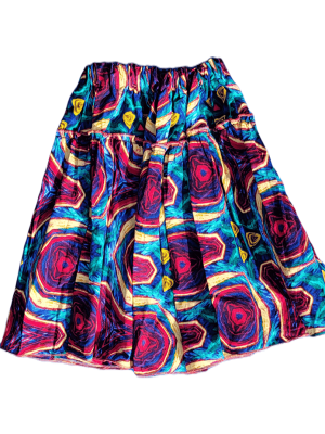 Crimson & Gold High-Waisted Skirt